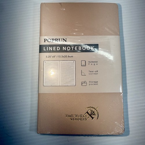 Poprun notebook lined page - lined,
